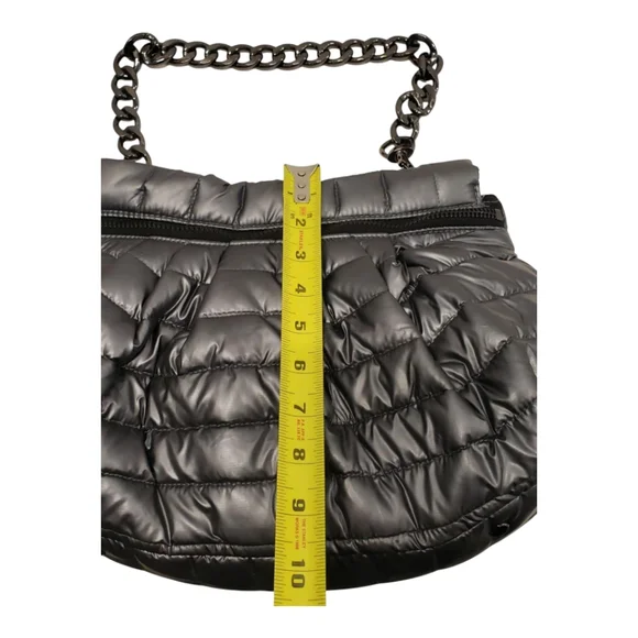 Think Royln Shiny Dark Grey Shoulder Bag - Picture 4 of 12